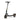 E1 KSE electric scooter side angle view highlighting sleek black frame and folded design